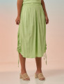 Calça Pantacourt Linho Menta