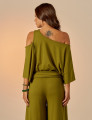 Blusa Abertura Ombros Faixa Atemoia