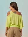 Blusa Abertura Ombros Faixa Lima