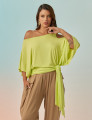 Blusa Abertura Ombros Faixa Lima