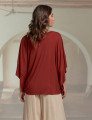 Blusa Ampla Quadrada Pinhão