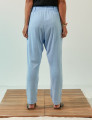 Calça Clássica Linho Azul Brisa