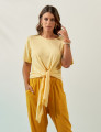 Blusa Nó Frente Amarelo Solar
