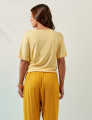 Blusa Nó Frente Amarelo Solar