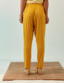 Calça Clássica Linho Amarelo Mel