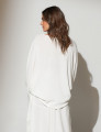 Blusa Meia Manga Off White-U