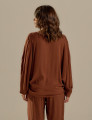 Blusa Manga Longa Linho Cacau