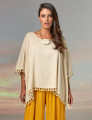 Blusa Kaftan Linho Creme