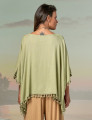 Blusa Kaftan Linho Maçã Verde