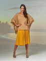 Blusa Kaftan Linho Areia