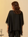 Blusa Kaftan Linho Preta