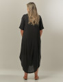 Vestido Midi Linho Preto