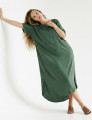 Vestido Midi Linho Verde Salvia