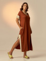 Vestido Midi Bicolor Cacau