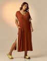 Vestido Midi Bicolor Cacau
