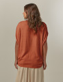 Blusa Franzida Linho Terracota