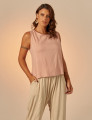 Blusa Cropped Linho Camafeu