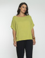 Blusa Quadrada Linho Verde Atemoia