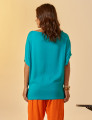 Blusa Quadrada Linho Mediterrâneo