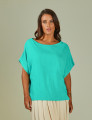 Blusa Quadrada Linho Caribe