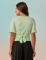 Blusa Nó Frente Hortelã