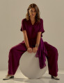 Blusa Gola Linho Merlot