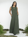 Calça Maxi Pantalona Verde Selva