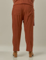 Calça Saruel Linho Terracota