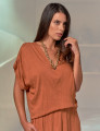 Blusa Franzida Ombro Rapadura