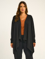 Cardigan Lã Pontas Preto