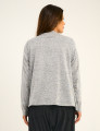 Cardigan Lã Pontas Cinza