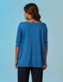 Blusa Quadrada Azul Mineral