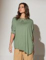 Blusa Seta Azeitona-U