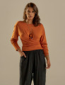 Blusa Nó Manga Longa Cúrcuma