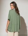 Blusa Recortes Azeitona-U
