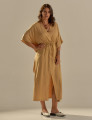 Vestido Kaftan Linho Capim