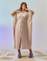 Vestido Kaftan Linho Aspargo