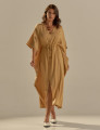 Vestido Kaftan Linho Capim