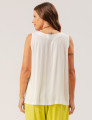 Blusa Linho Decote V Off