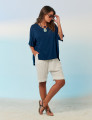 Blusa Recortes Marinho