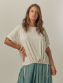 Blusa Barra Franzida Linen