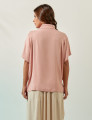 Blusa Gola Linho Rosa Blush