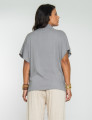 Blusa Gola Linho Cinza Granizo
