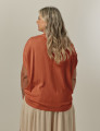 Blusa Franzida Linho Terracota