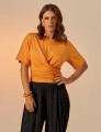 Blusa Nó Frente Papaya