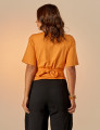 Blusa Nó Frente Papaya