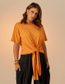 Blusa Nó Frente Papaya