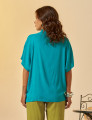 Blusa Gola Linho Mediterrâneo