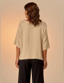 Blusa Canoa Linho Trigo