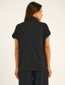 Blusa Tricô Gola Média Preto